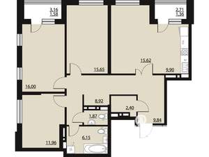 3-к квартира, вторичка, 101м2, 15/23 этаж